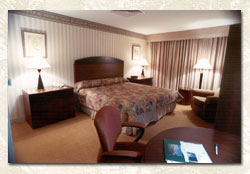 Hotel Room with King Bed - Furniture from Haworth Inc.